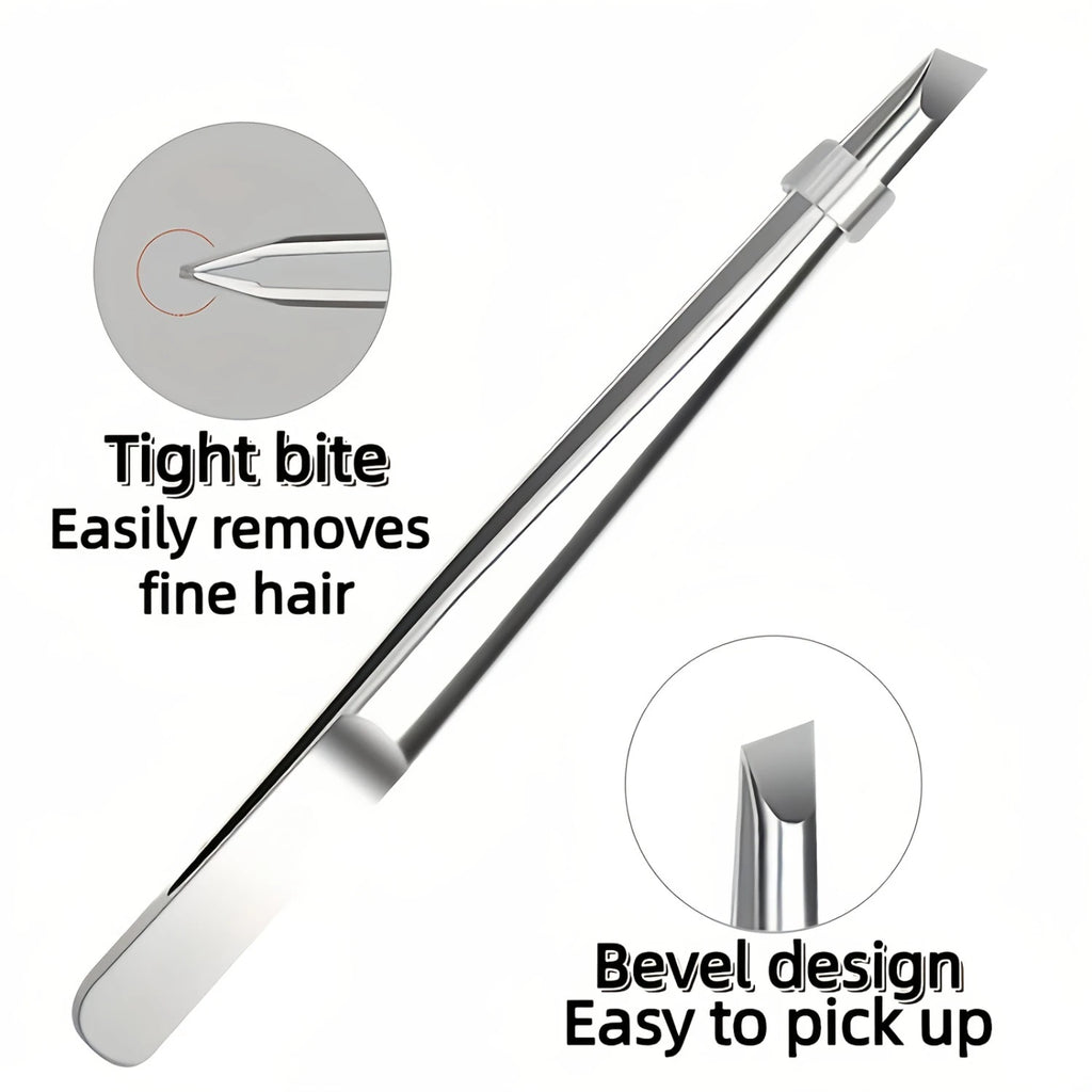 Stainless-Steel Slant-Tip Precision Tweezers