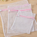 3-Piece Zippered Mesh Laundry Bag Set