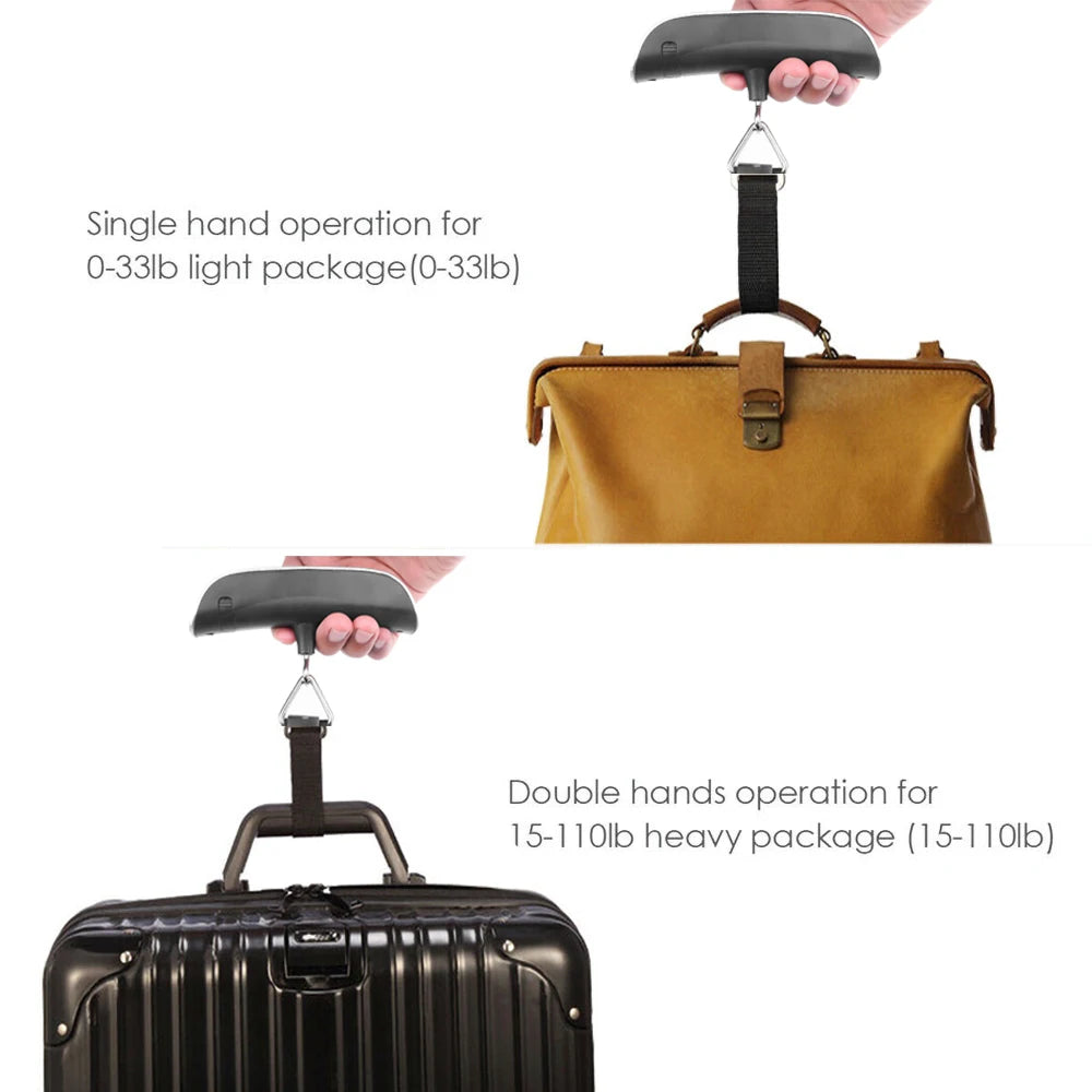 Digital Luggage Scale with LCD Display, 50 kg Capacity