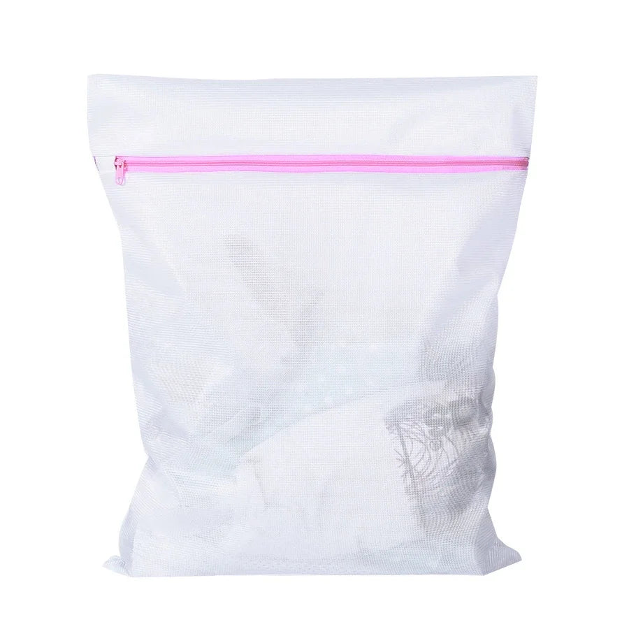3-Piece Zippered Mesh Laundry Bag Set