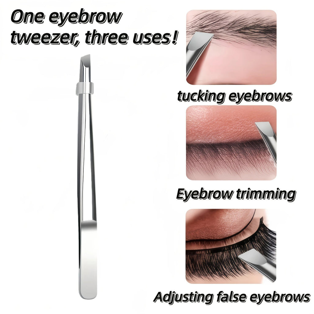 Stainless-Steel Slant-Tip Precision Tweezers