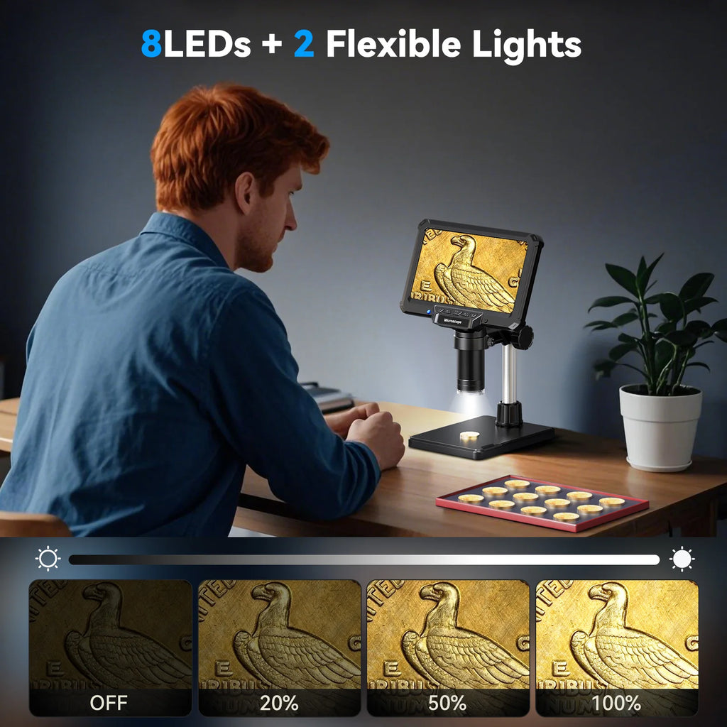 Hayve MK7 7-Inch 1200× Digital Microscope
